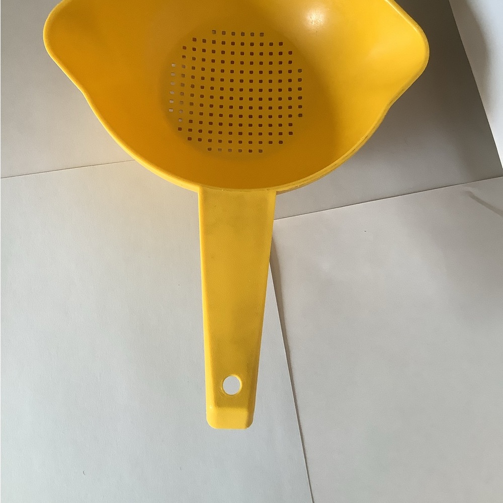 Vintage Small Yellow Tupperware Strainer 1200-1
